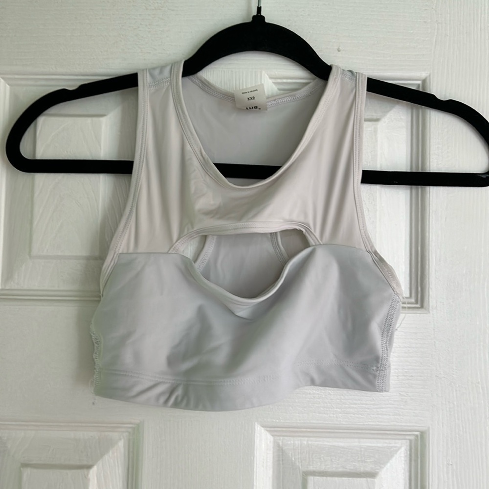 TNA cut out bra top | Grey blue